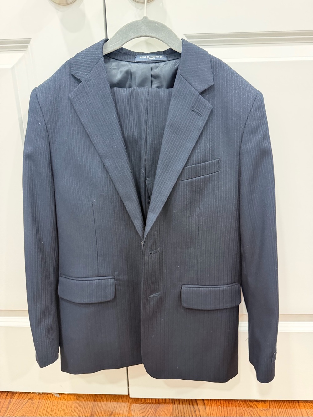 Nautica boys Navy Pinstripe Suit Jacket